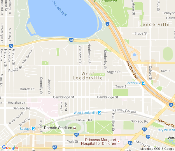 Map of WEST LEEDERVILLE PRIVATE BOXES WA