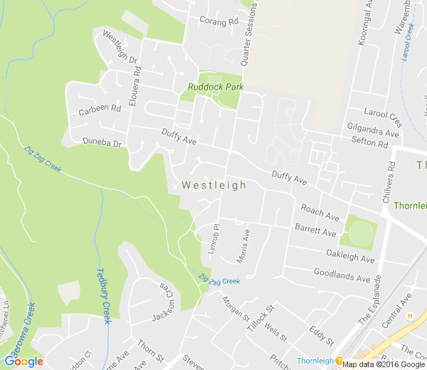 Map of WESTLEIGH NSW