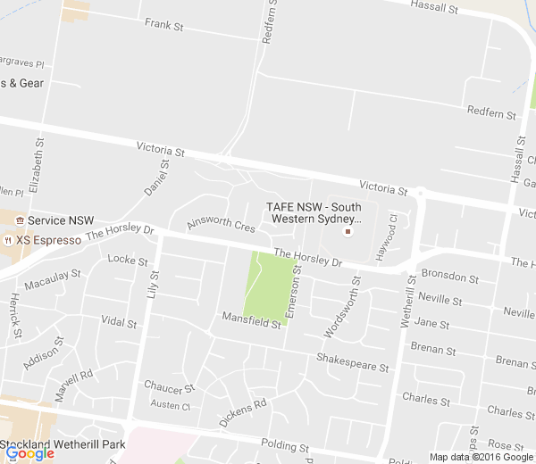 Map of WETHERILL PARK NSW