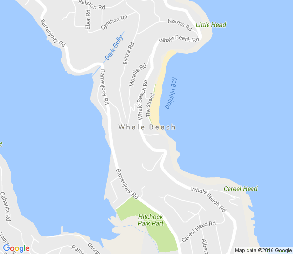 Map of WHALE BEACH NSW