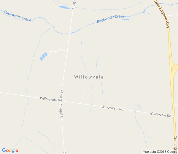 Map of WILLOWVALE QLD