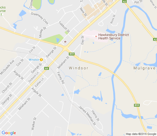 Map of WINDSOR SOUTH NSW