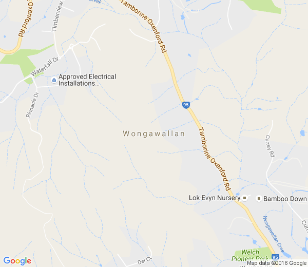Map of WONGAWALLAN QLD