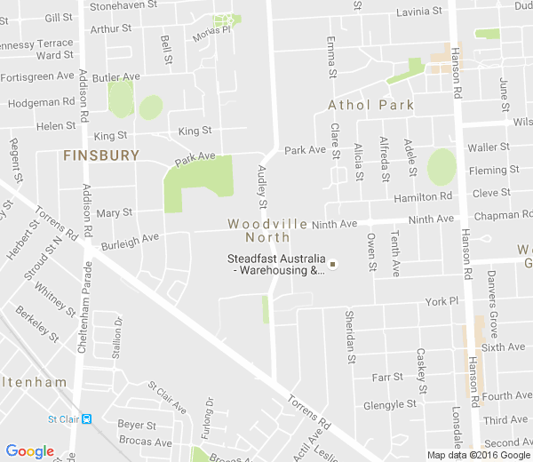 Map of WOODVILLE NORTH SA