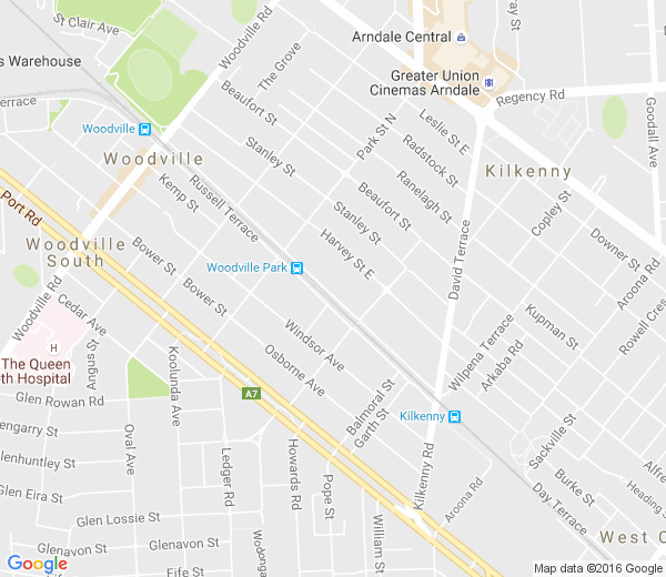 Map of WOODVILLE PARK SA