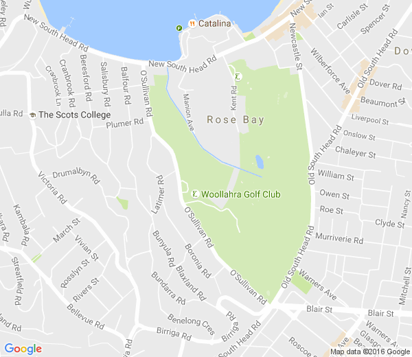 Map of WOOLLAHRA PARK NSW