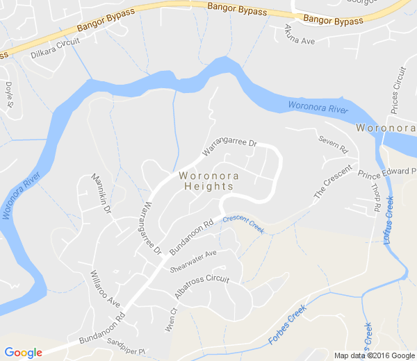 Map of WORONORA HEIGHTS NSW