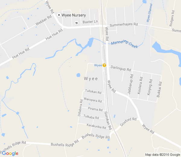 Map of WYEE NSW
