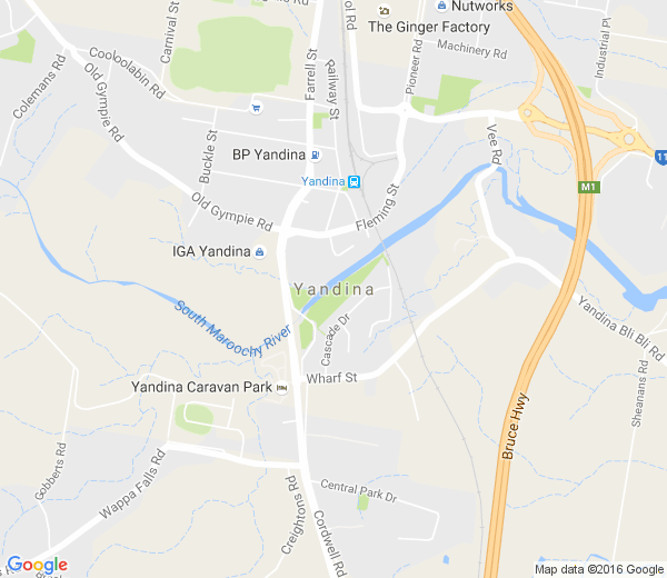 Map of YANDINA QLD