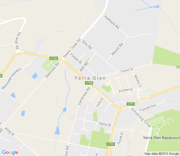 Map of YARRA GLEN VIC