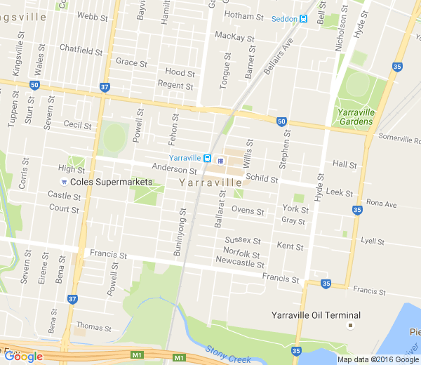 Map of YARRAVILLE VIC
