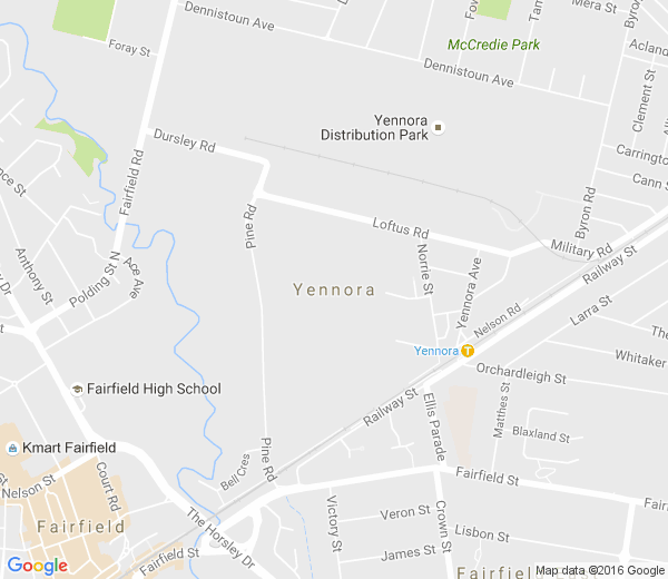 Map of YENNORA NSW